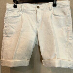 White Cabi Cuffed Distressed Jean Shorts - Size 8